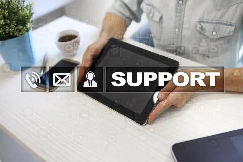 Technical support. Customer help. Business and technology concept. Stock-Fotos