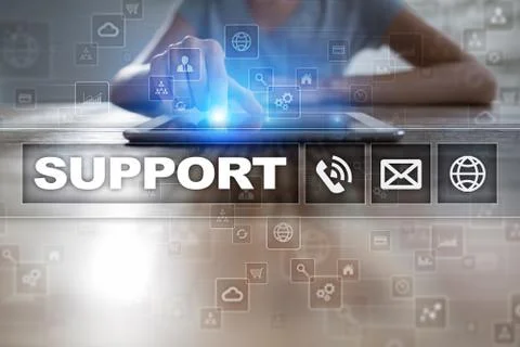 Technical support. Customer help. Business and technology concept. 스톡 사진