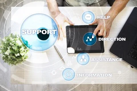 Technical support. Customer help. Business and technology concept. Foto stock