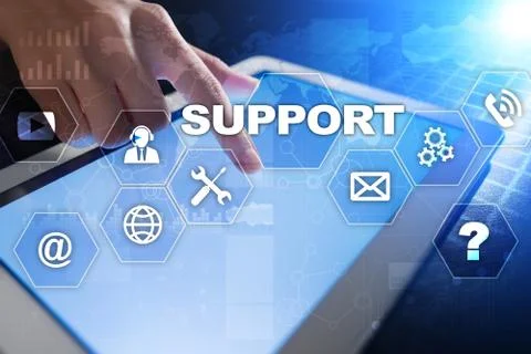 Technical support. Customer help. Business and technology concept. 스톡 사진