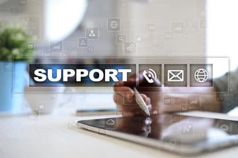 Technical support. Customer help. Business and technology concept. Stockfoto's