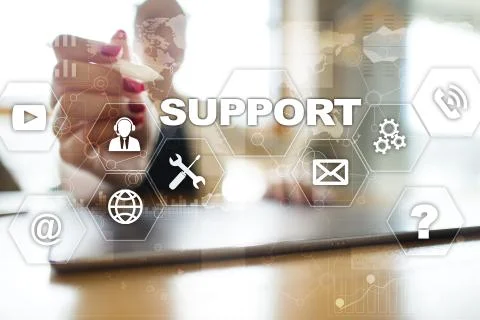 Technical support. Customer help. Business and technology concept. 스톡 사진