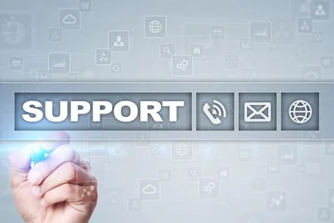 Technical support. Customer help. Business and technology concept. 스톡 사진