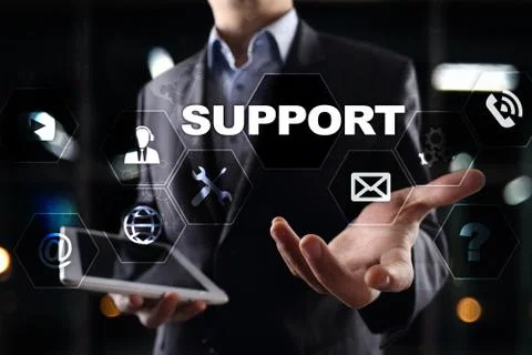 Technical support. Customer help. Business and technology concept. 스톡 사진