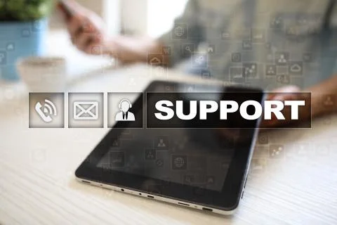 Technical support. Customer help. Business and technology concept. 스톡 사진