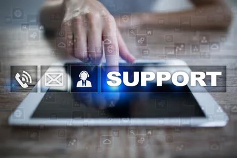 Technical support. Customer help. Business and technology concept. Stock-Fotos