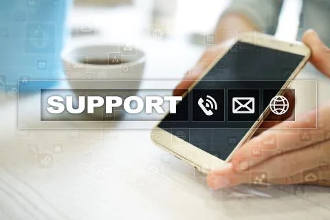 Technical support. Customer help. Business and technology concept. Stock Photos