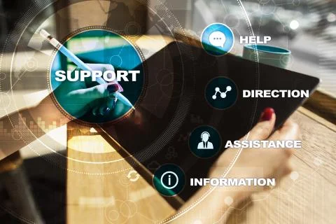 Technical support. Customer help. Business and technology concept. Stock-Fotos