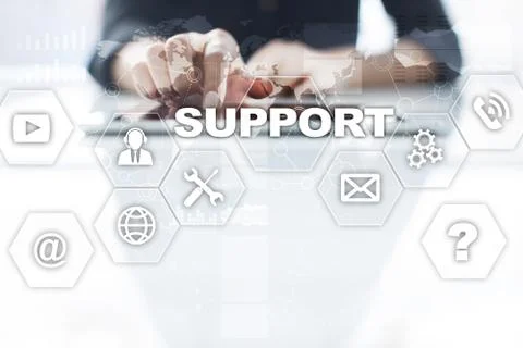 Technical support. Customer help. Business and technology concept. 스톡 사진