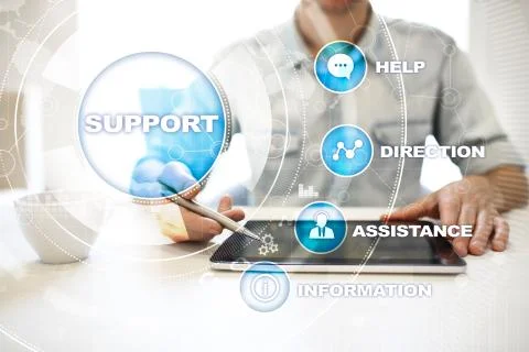 Technical support. Customer help. Business and technology concept. 스톡 사진