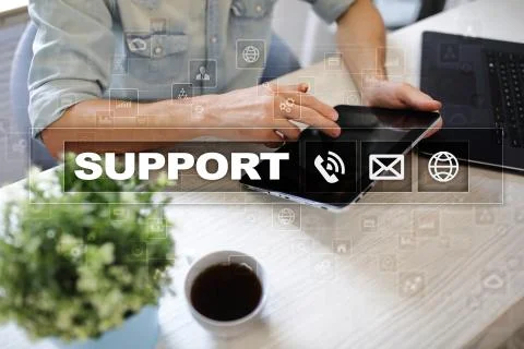 Technical support. Customer help. Business and technology concept. 스톡 사진
