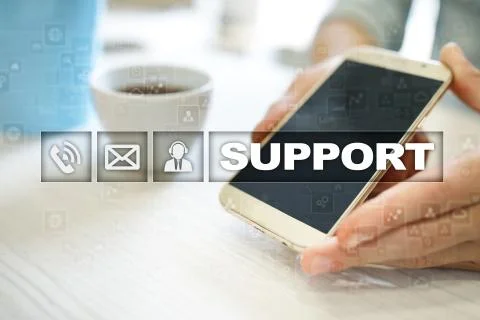 Technical support. Customer help. Business and technology concept. 스톡 사진