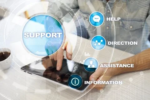 Technical support. Customer help. Business and technology concept. 스톡 사진