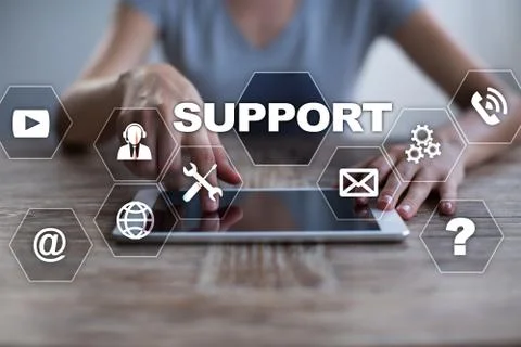 Technical support. Customer help. Business and technology concept. 스톡 사진