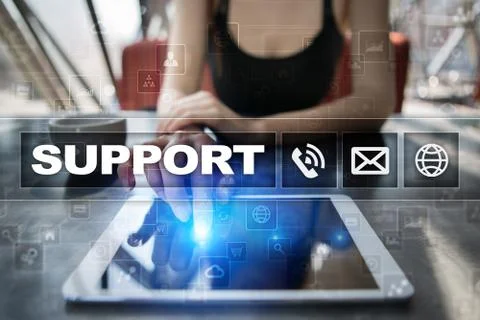 Technical support. Customer help. Business and technology concept. Stock Photos