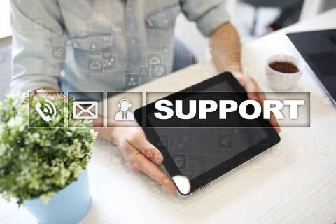 Technical support. Customer help. Business and technology concept. Фото