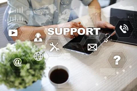 Technical support. Customer help. Business and technology concept. 写真素材