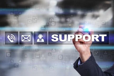 Technical support. Customer help. Business and technology concept. 스톡 사진