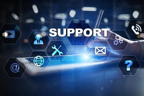 Technical support. Customer help. Business and technology concept. 스톡 사진