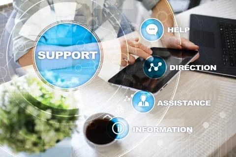Technical support. Customer help. Business and technology concept. 스톡 사진