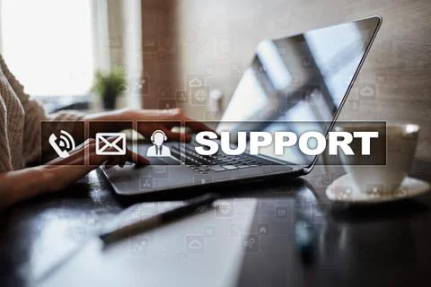 Technical support. Customer help. Business and technology concept. Stock-Fotos