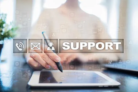 Technical support. Customer help. Business and technology concept. Stockfoto's