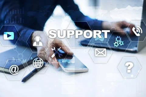 Technical support. Customer help. Business and technology concept. 스톡 사진