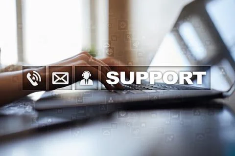 Technical support. Customer help. Business and technology concept. Foto stock
