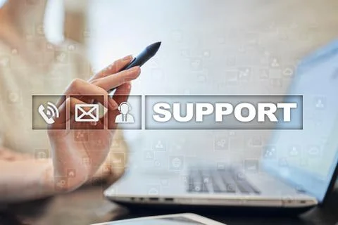 Technical support. Customer help. Business and technology concept. Stockfoto's