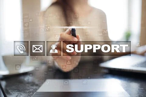 Technical support. Customer help. Business and technology concept. 스톡 사진