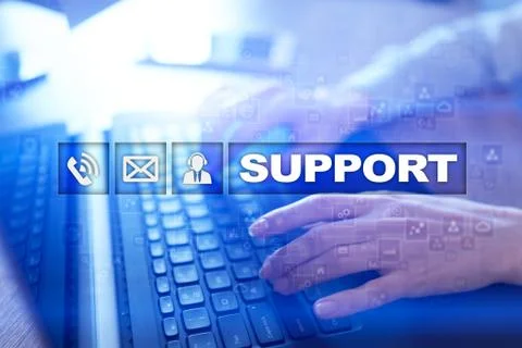 Technical support. Customer help. Business and technology concept. 스톡 사진