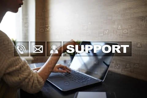 Technical support. Customer help. Business and technology concept. 스톡 사진
