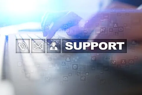 Technical support. Customer help. Business and technology concept. 스톡 사진