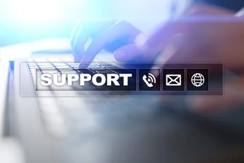 Technical support. Customer help. Business and technology concept. Stock Photos