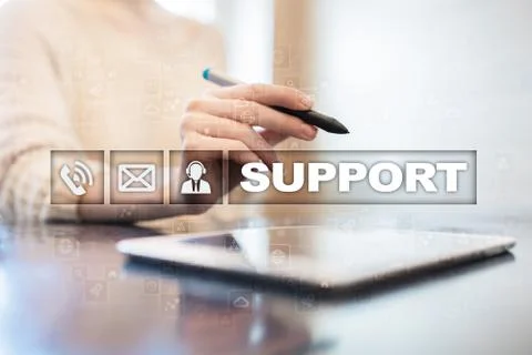 Technical support. Customer help. Business and technology concept. 스톡 사진