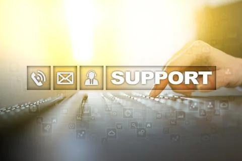 Technical support. Customer help. Business and technology concept. 스톡 사진