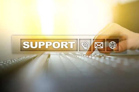 Technical support. Customer help. Business and technology concept. 스톡 사진