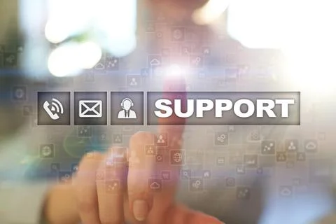 Technical support. Customer help. Business and technology concept. 스톡 사진
