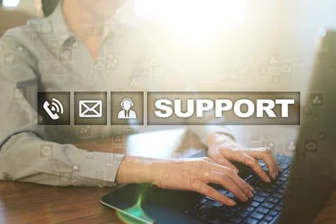 Technical support. Customer help. Business and technology concept. Foto stock