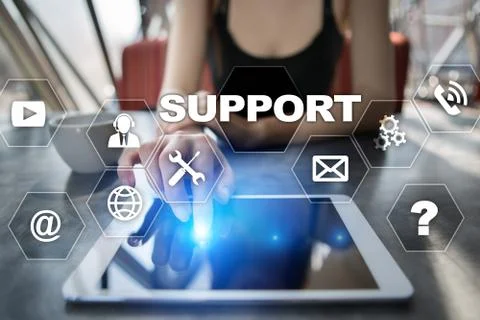 Technical support. Customer help. Business and technology concept. 스톡 사진