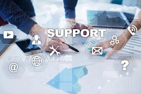 Technical support. Customer help. Business and technology concept. 스톡 사진