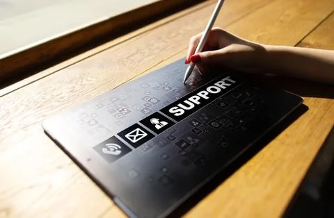 Technical support. Customer help. Business and technology concept. 스톡 사진