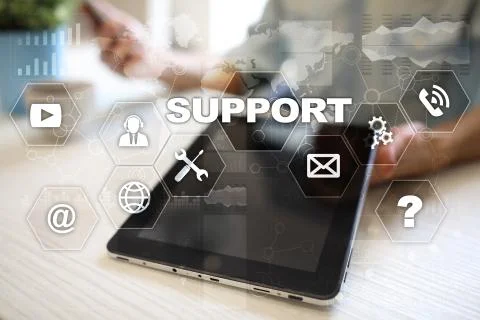 Technical support. Customer help. Business and technology concept. 스톡 사진