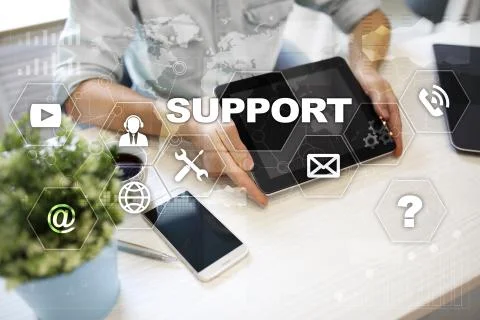 Technical support. Customer help. Business and technology concept. Stock-Fotos