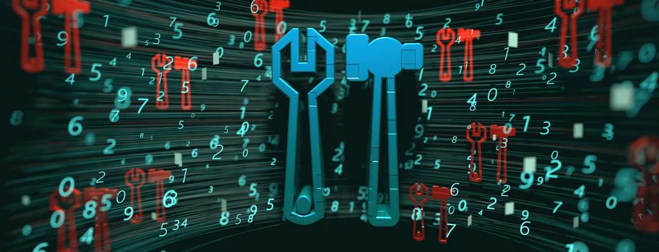 Technical Support Customer Service 3d illustration Stock Illustration