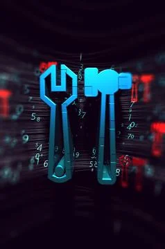Technical Support Customer Service 3d illustration. Illustrazione stock