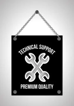 Technical support design, vector illustration eps10 graphic Stock Illustration