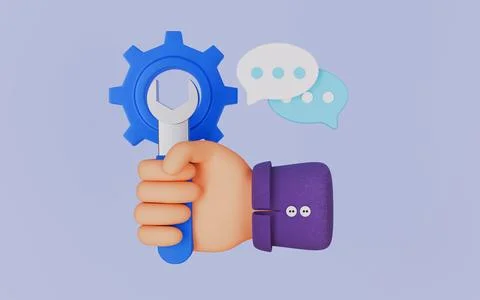 Technical support for digital marketing, internet, optimization Stockillustratie