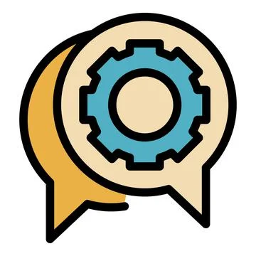 Technical support icon color outline vector 스톡 일러스트