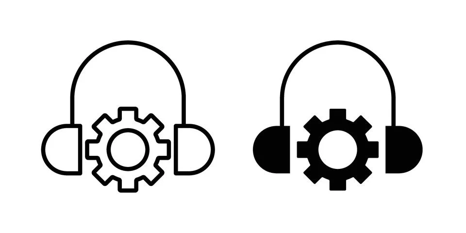 Technical support icon concept. best for web design Stock Illustration